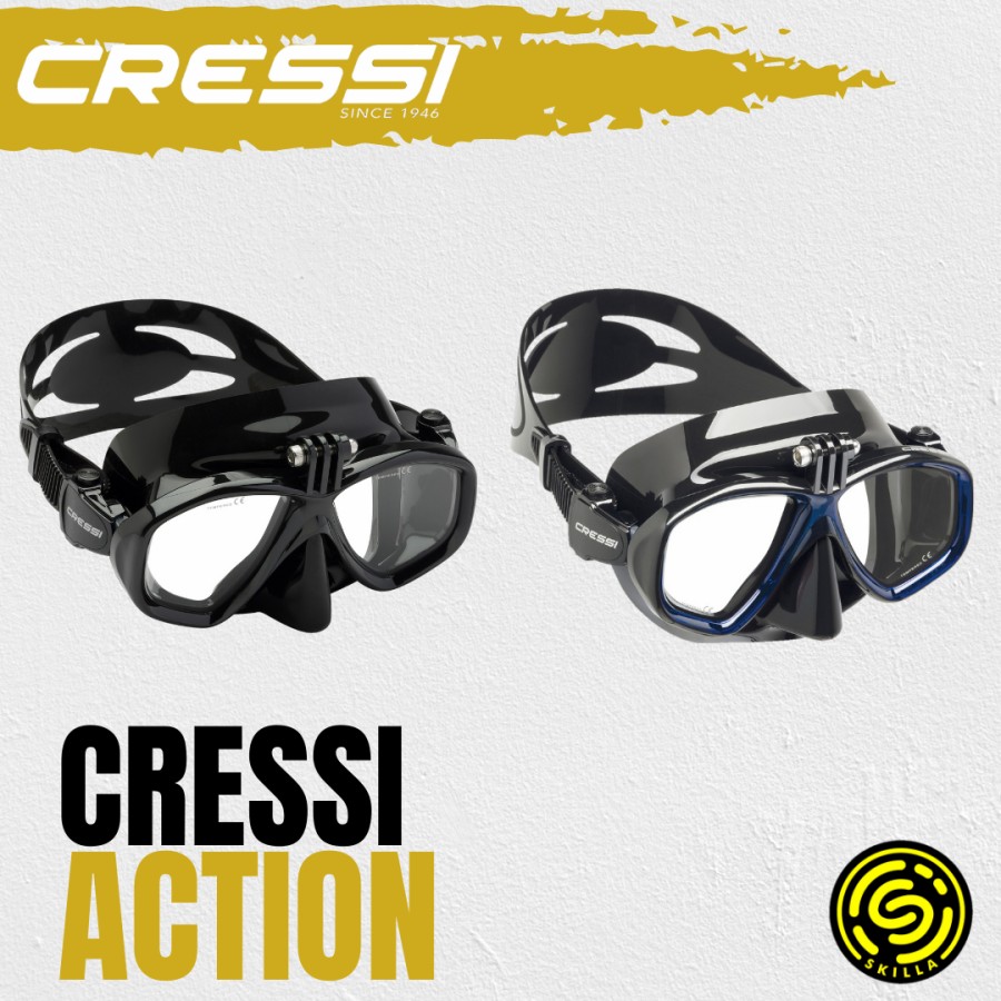 Cressi Action Dive Mask with Action Cam Mounting