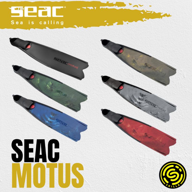 SEAC Motus Camo Freediving Long Fins