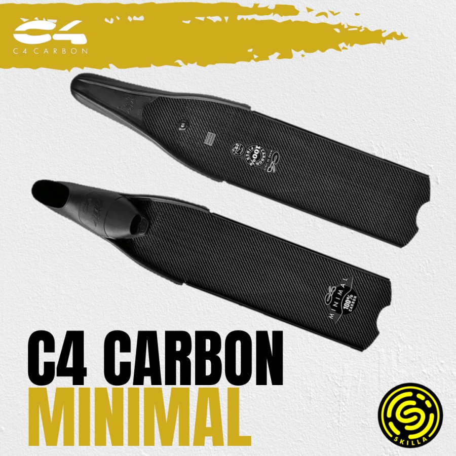 C4 Minimal Carbon Freediving Long Fins