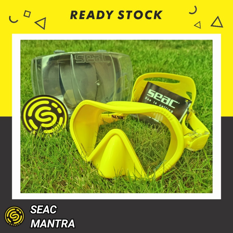 SEAC Mantra Yellow Frameless Single Lens Dive Mask