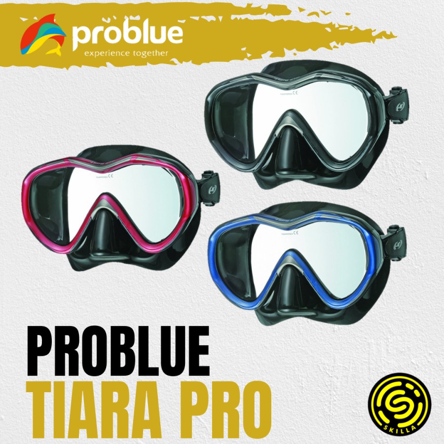 Problue Tiara Pro Asian Fit Scuba Diving Mask