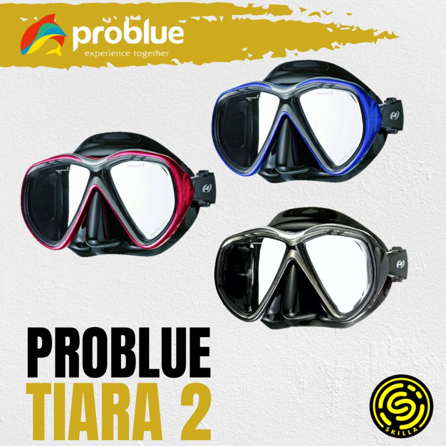 Problue Tiara 2 Asian Fit Scuba Diving Mask