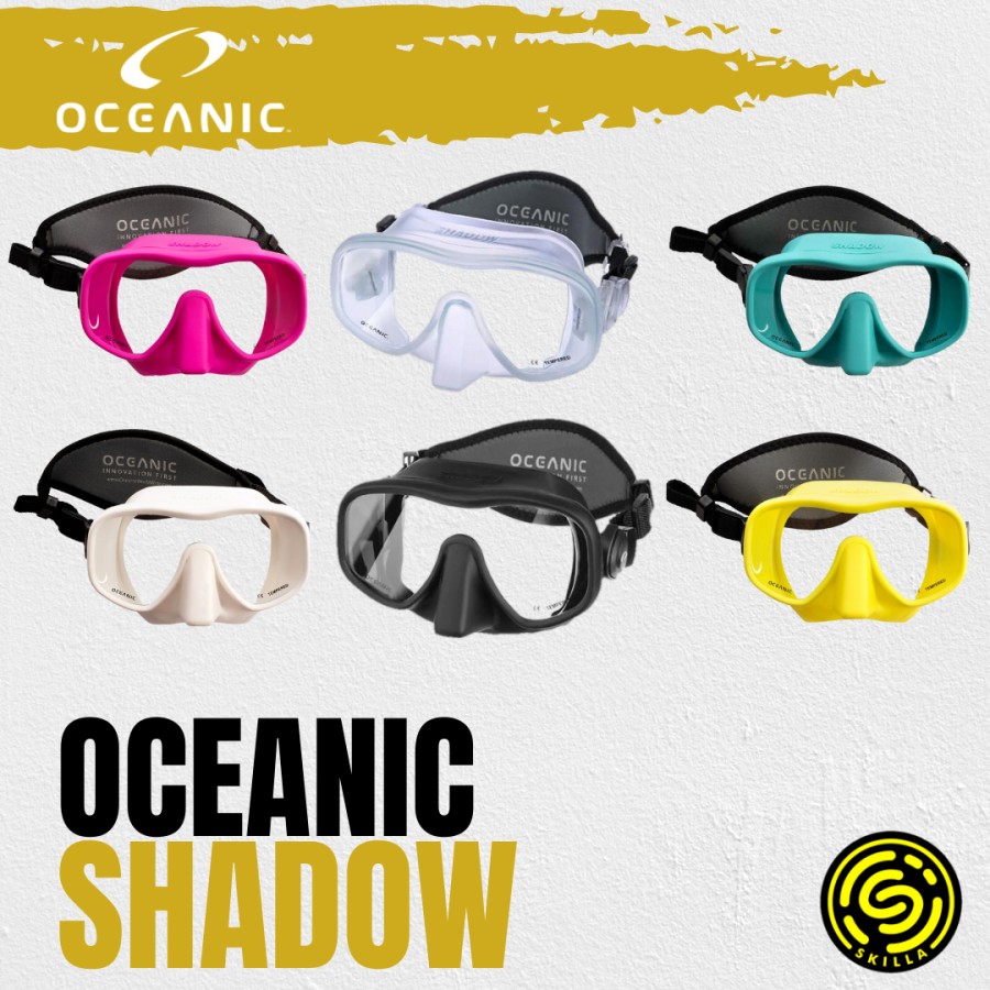 Oceanic Shadow Single Lens Frameless Diving Mask