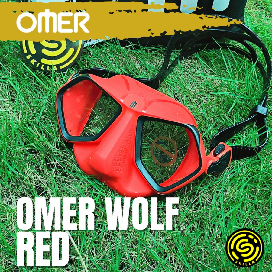 Omer Wolf Red Freediving Mask