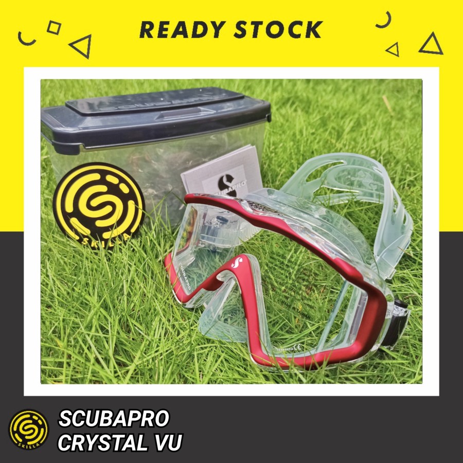 Scubapro Crystal Vu Clear Red Dive Mask