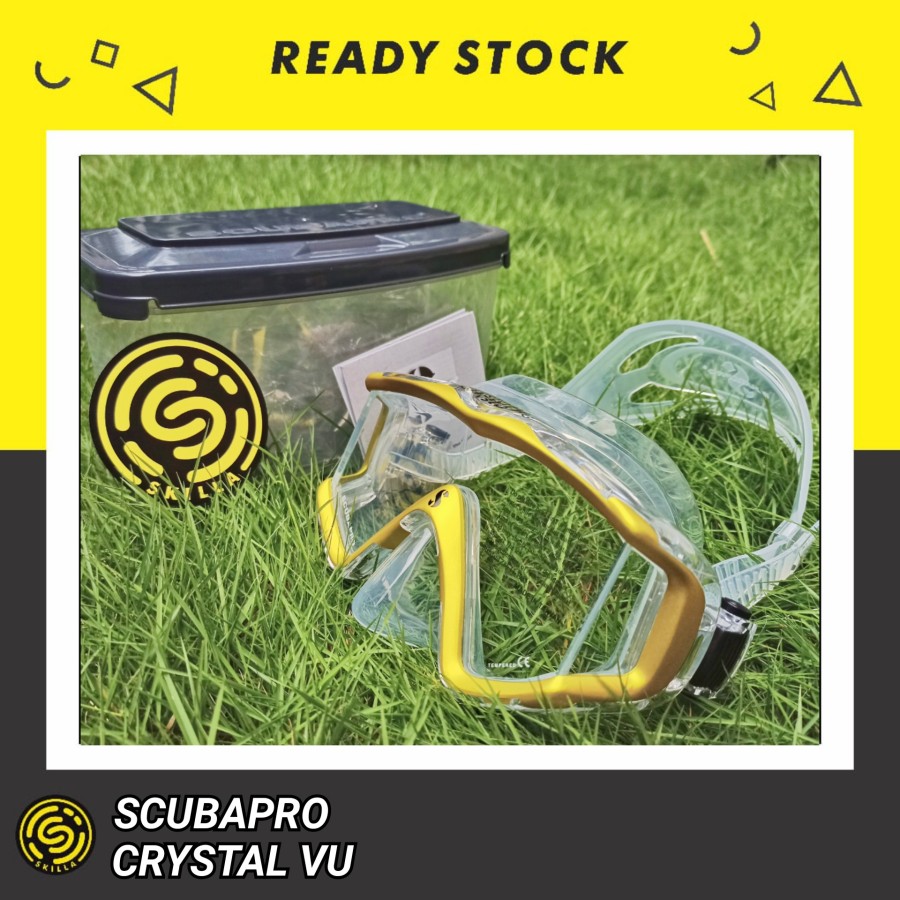 Scubapro Crystal Vu Clear Yellow Dive Mask