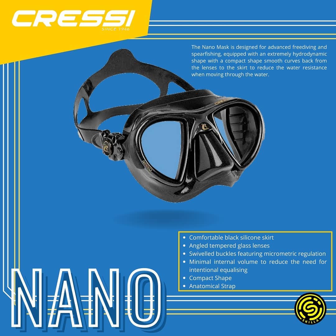 Cressi Nano Black Freediving Mask