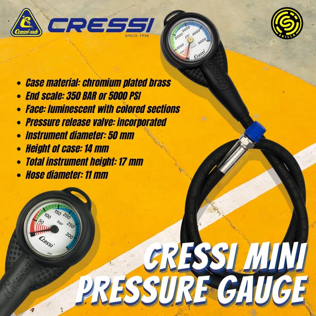 Cressi Mini Pressure Gauge