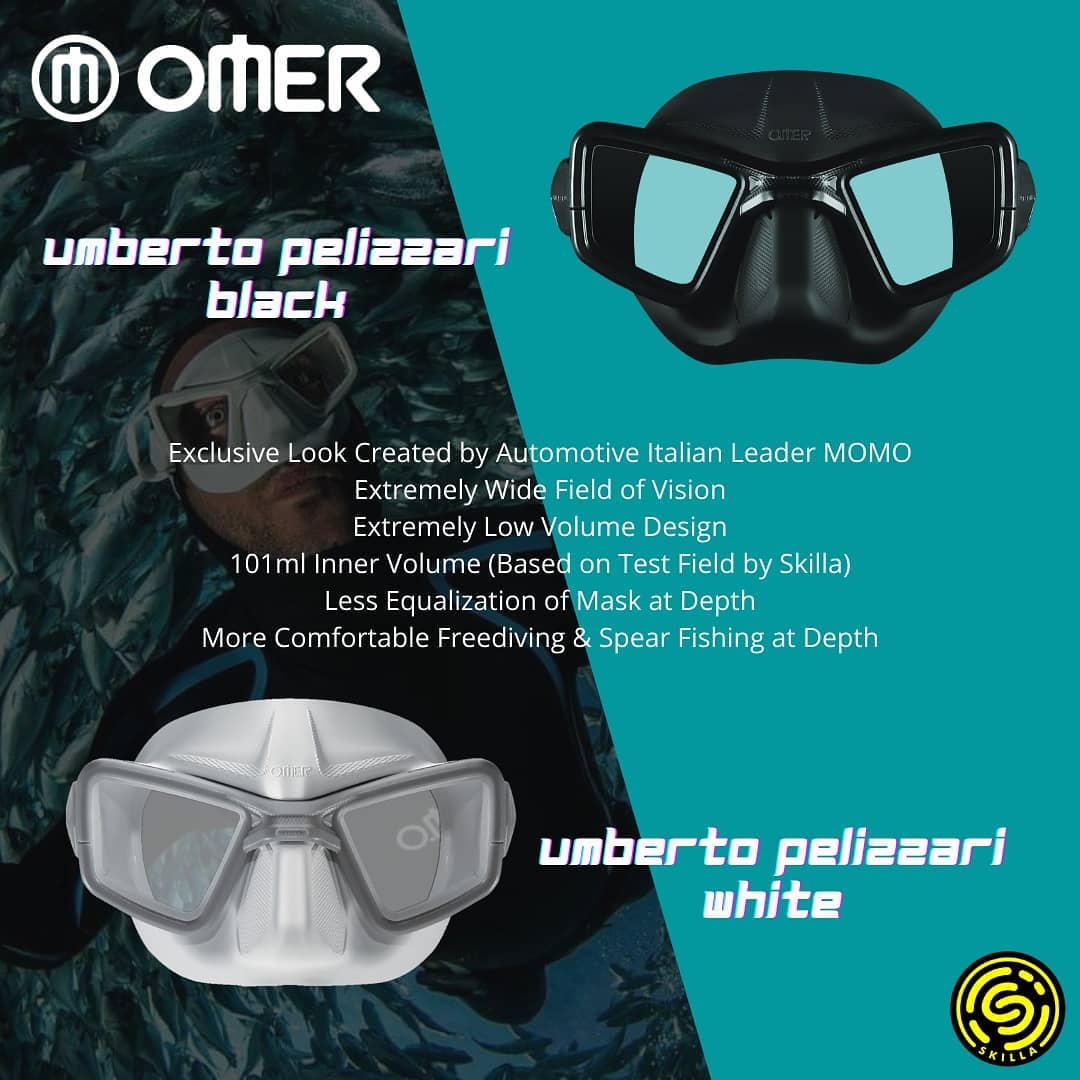 Omer Umberto Pelizzari M-1 Freedive Low Volume Mask