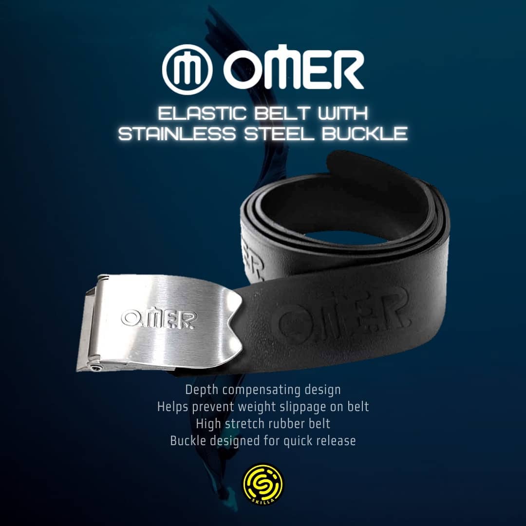 Omer Elastic Freediving Rubber Belt