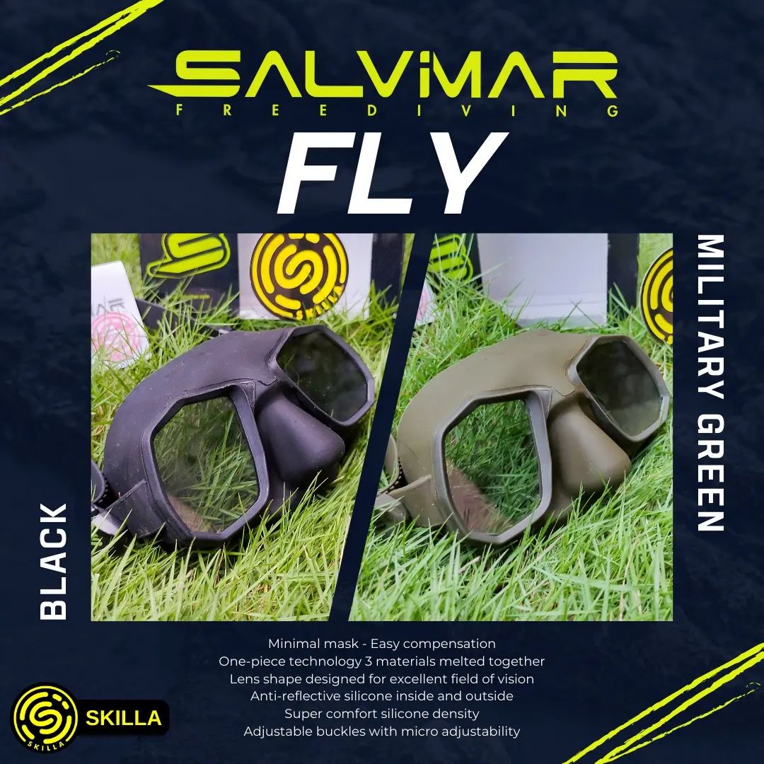 Salvimar Fly Black Low Volume Freediving Mask