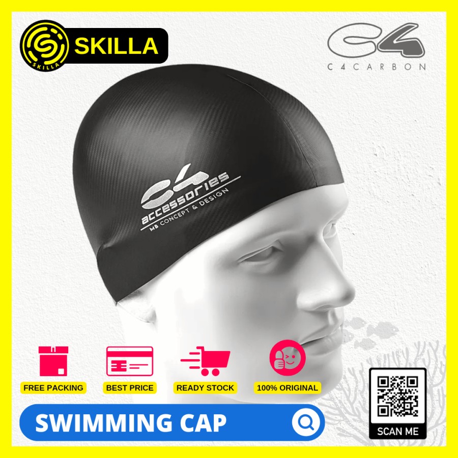 C4 Silicone Swimming Cap