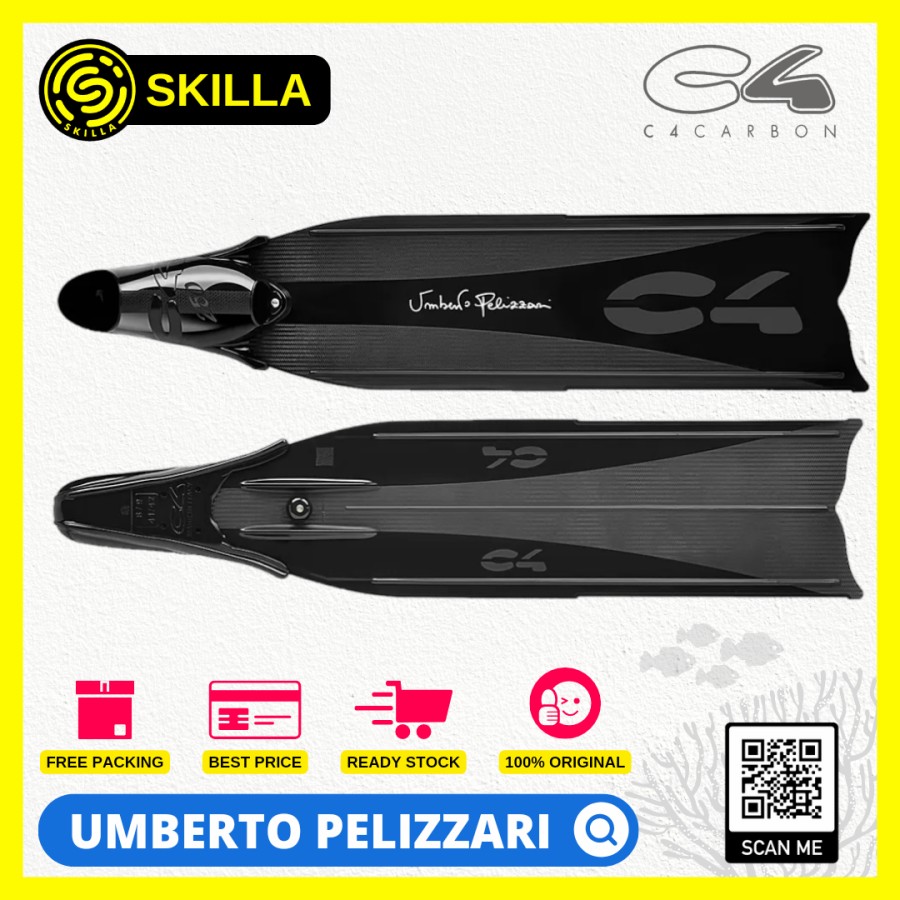 C4 Umberto Pelizzari Long Fins Freediving/Spearfishing