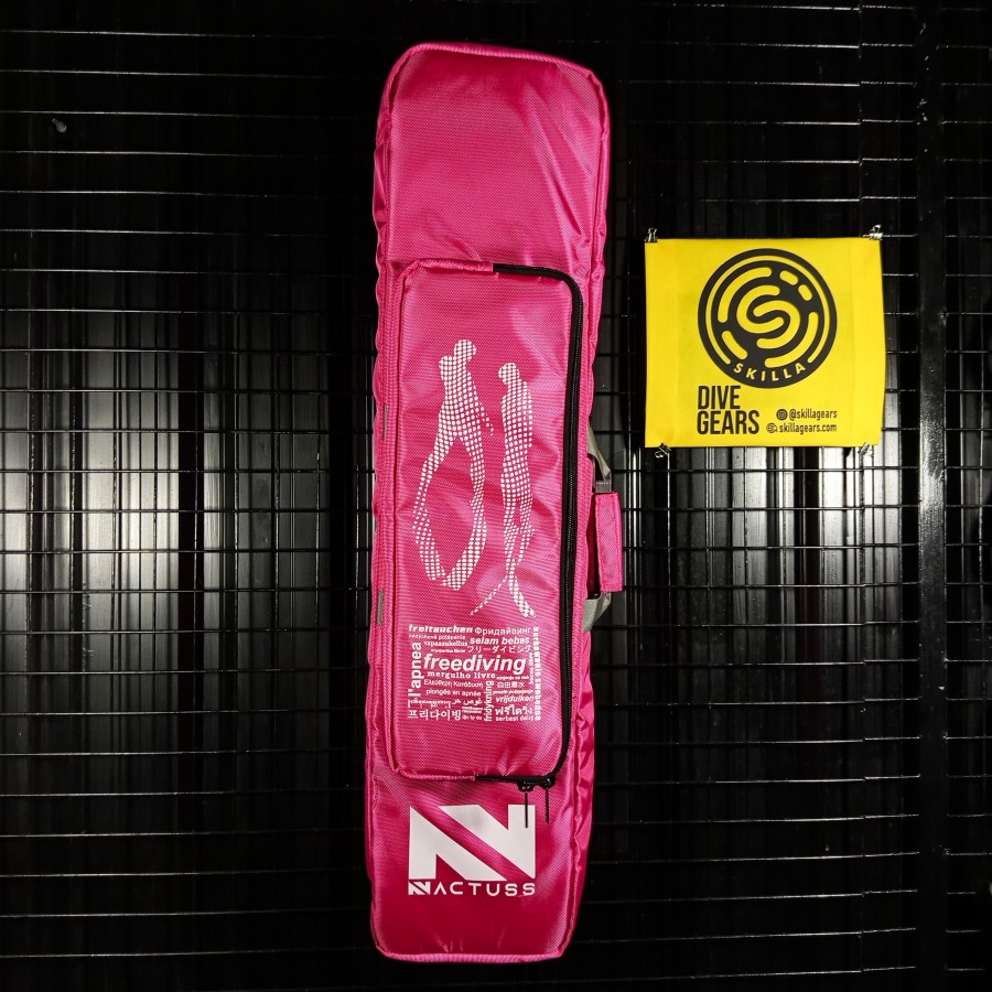 Nactuss Protekt Semi Hardcase (SHC) Long Fins Bag - Neon Pink