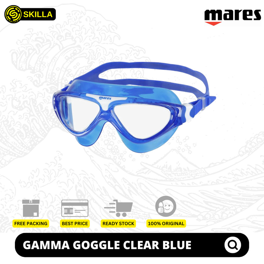 Mares Gamma Swimming Goggles - Blue Clear