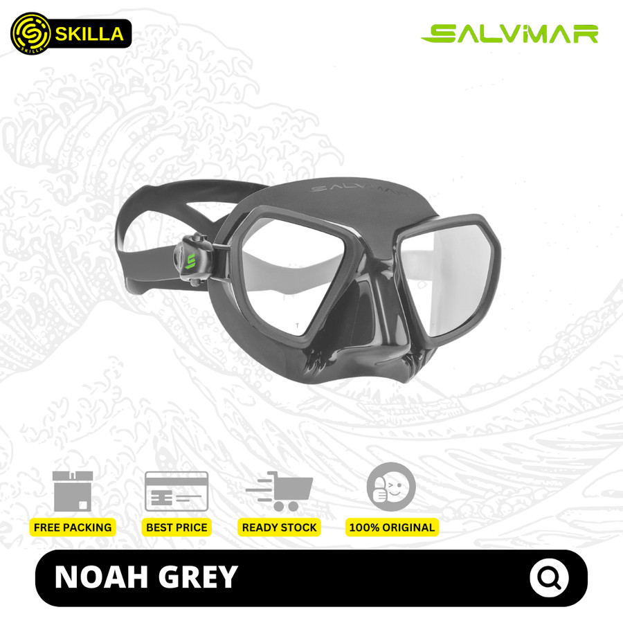 Salvimar Noah Shining Grey Freediving Mask