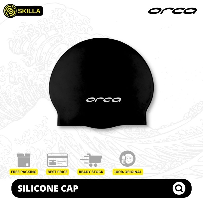 Orca Silicone Swimming Cap