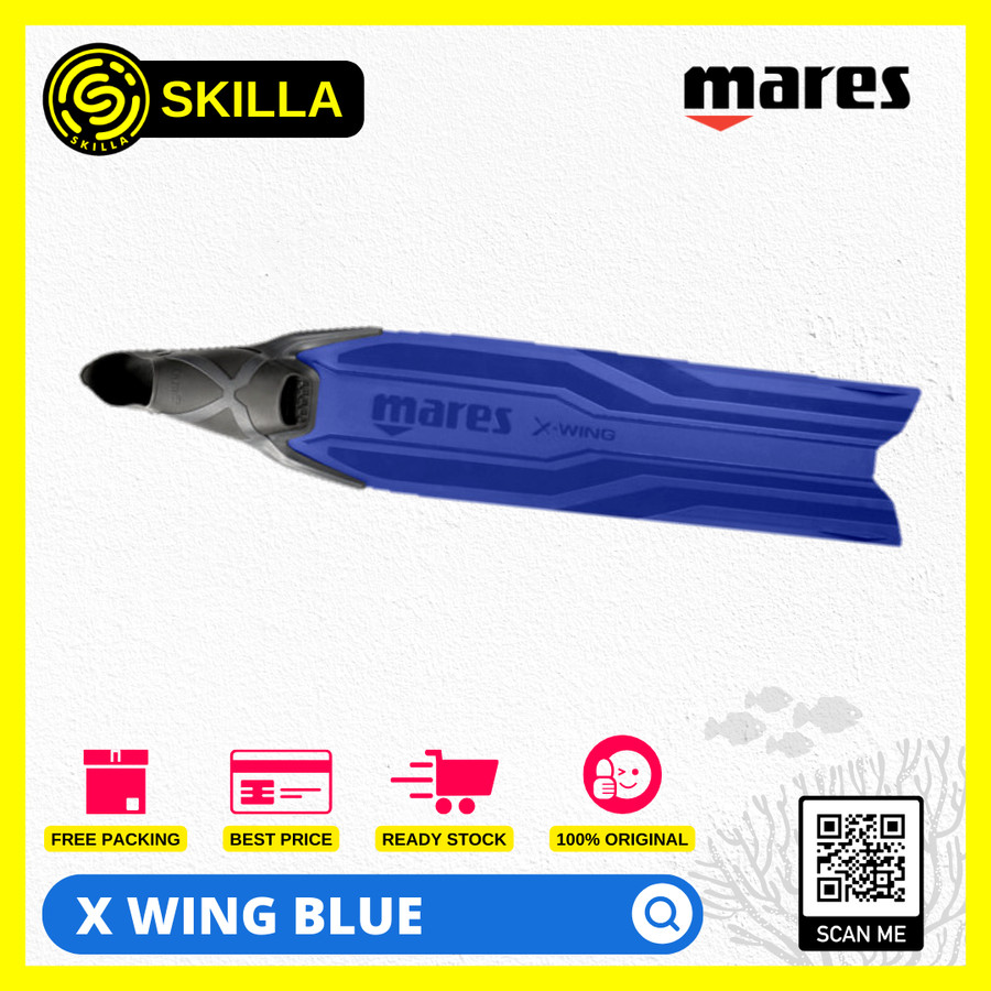 Mares X Wing Freediving Long Fins - Blue