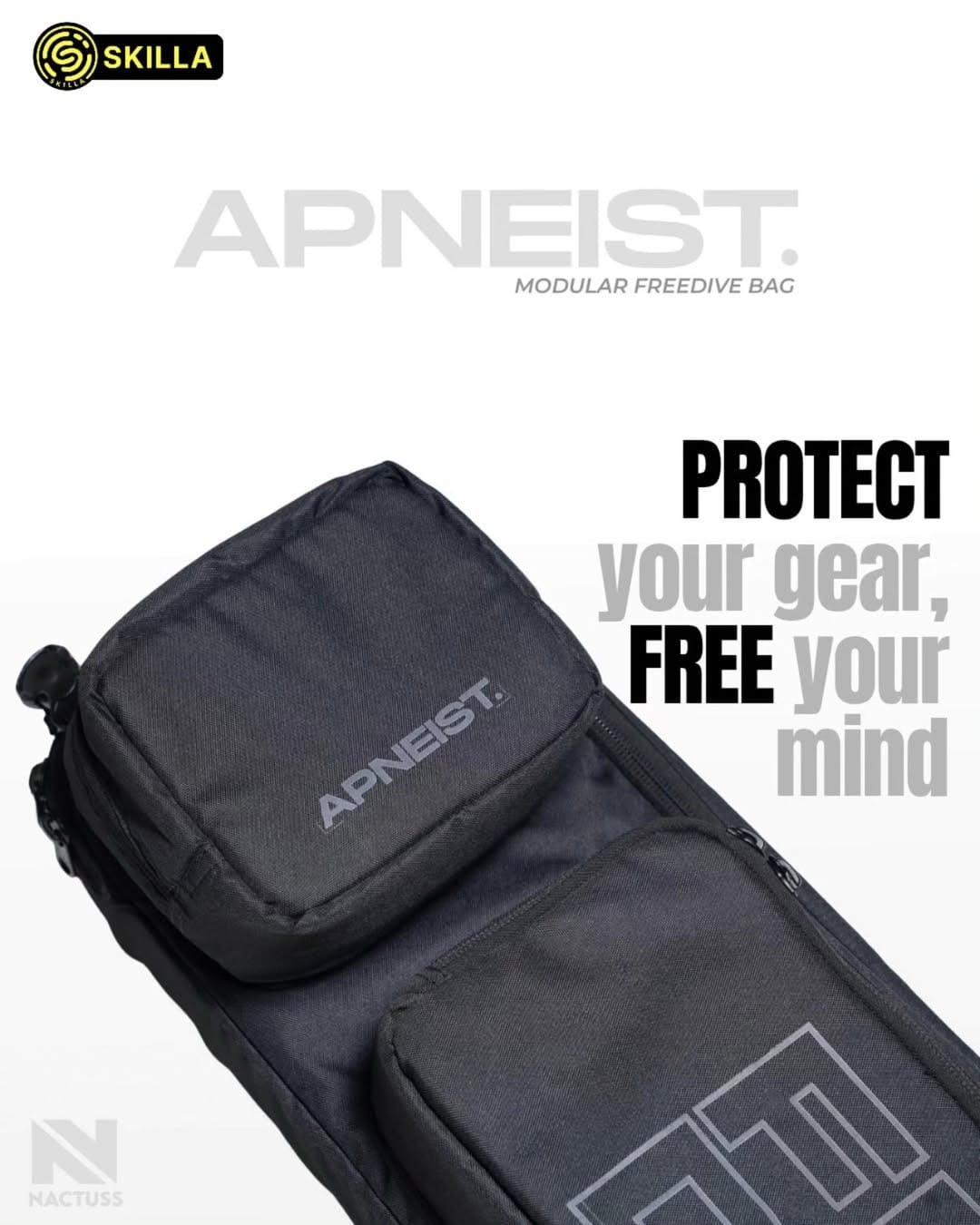 Nactuss Apneist Freediving Spearfishing Long Fins Bag